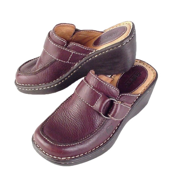 womens leather clogs mules